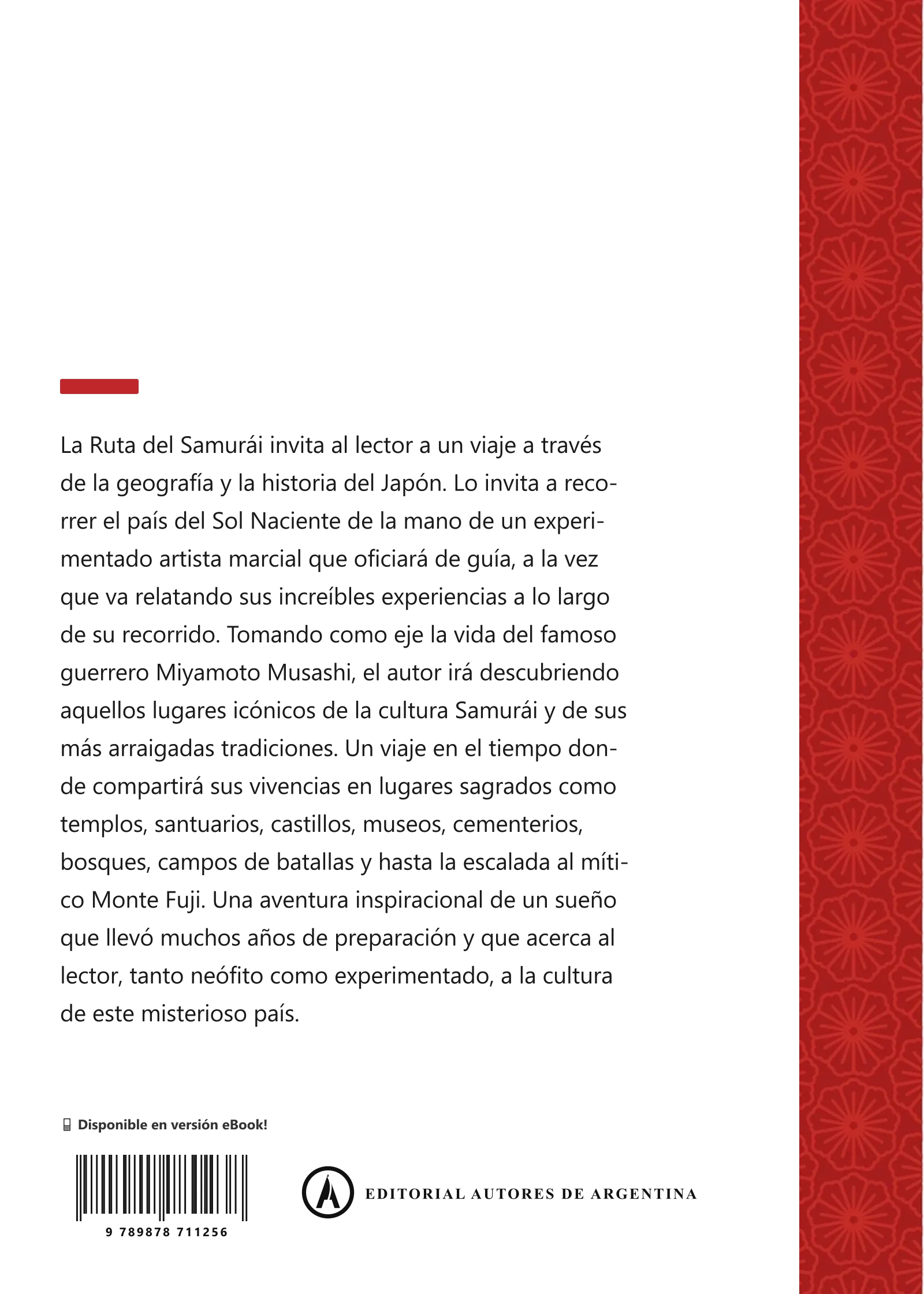 La Ruta del Samurái - Contraportada