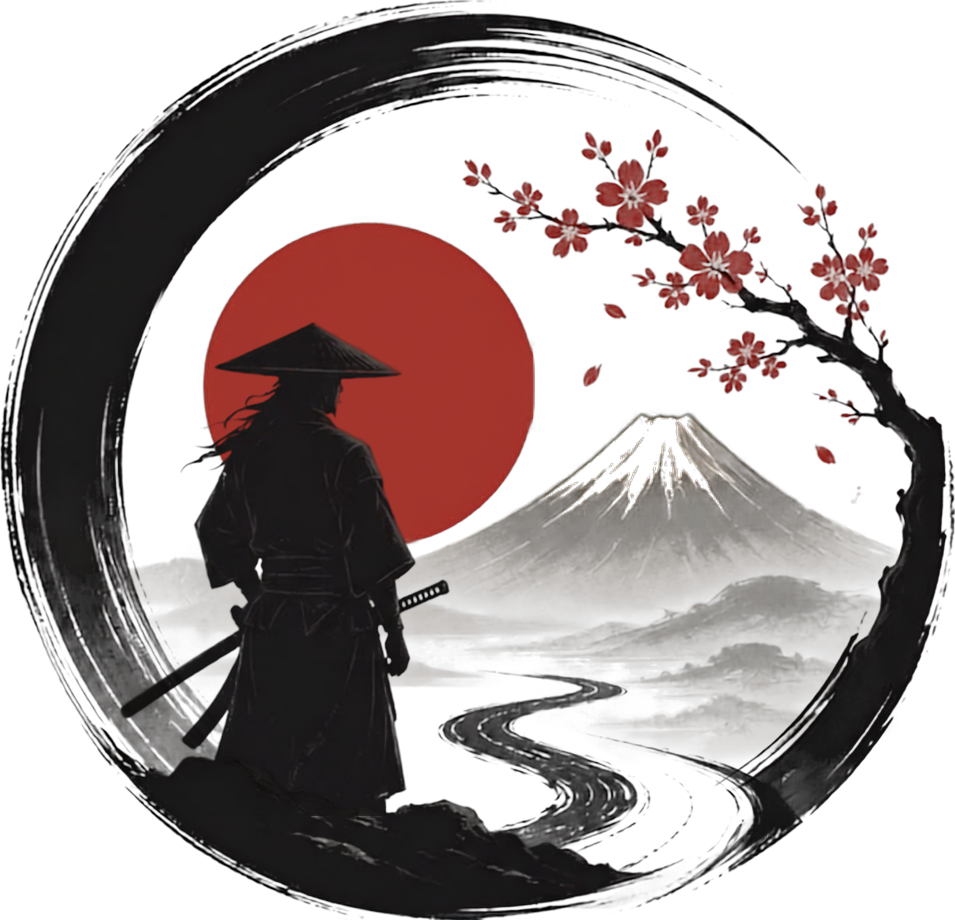 Emblema Enso Samurái