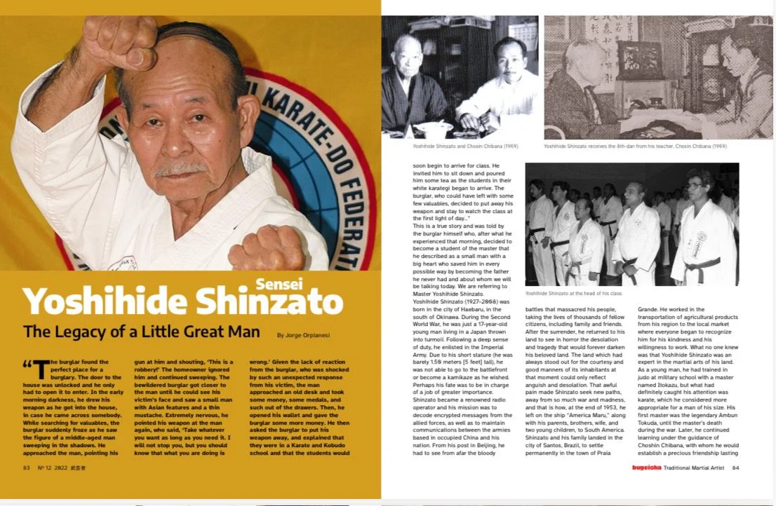 Yoshihide Shinzato Sensei, el legado de un pequeño gran hombre
