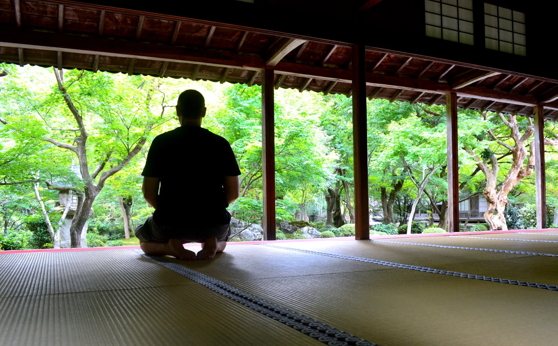 Zazen en el templo Enkoji