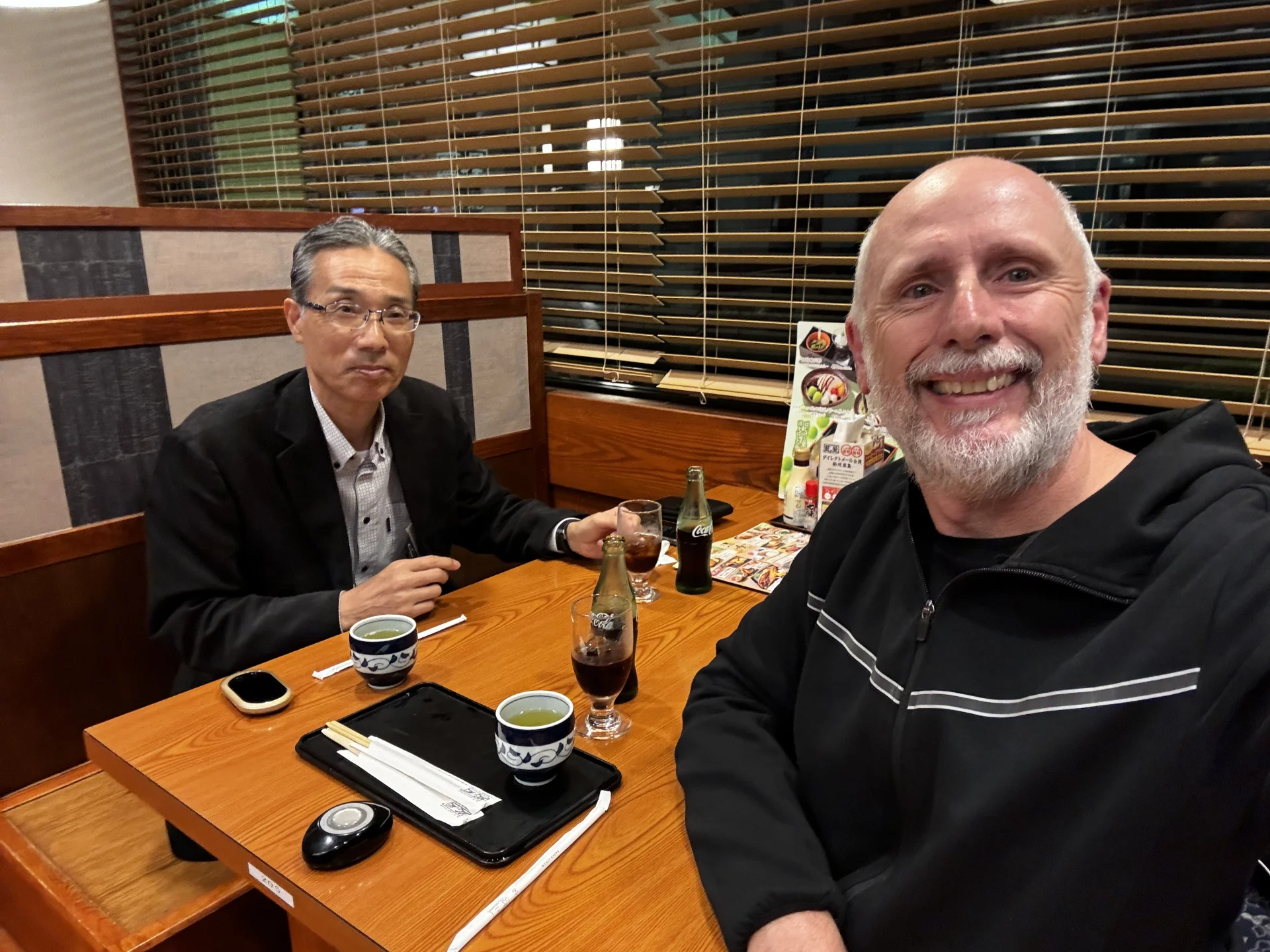 Cena con sensei Nagao, descendiente de samuráis